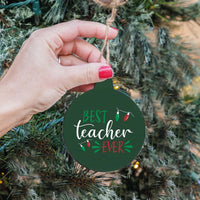 Best Teacher Ever Ornament