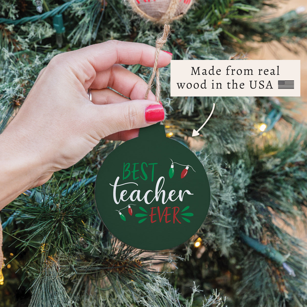 Best Teacher Ever Ornament