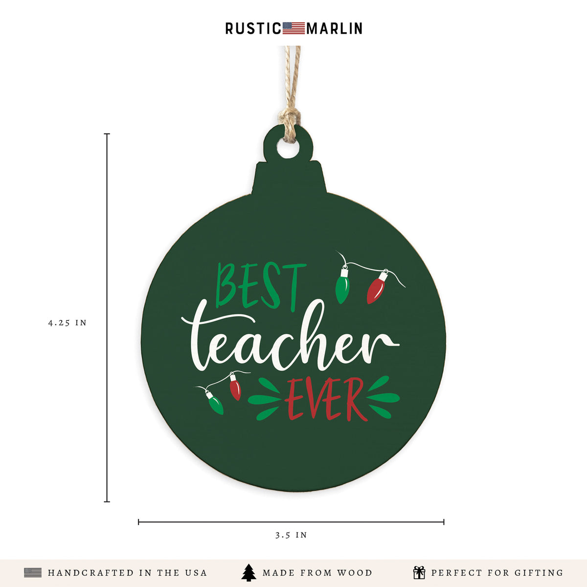 Best Teacher Ever Ornament