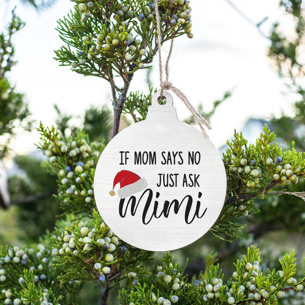Just Ask Mimi Bulb Ornament