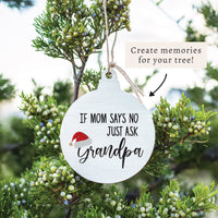 Just Ask Grandpa Ornament