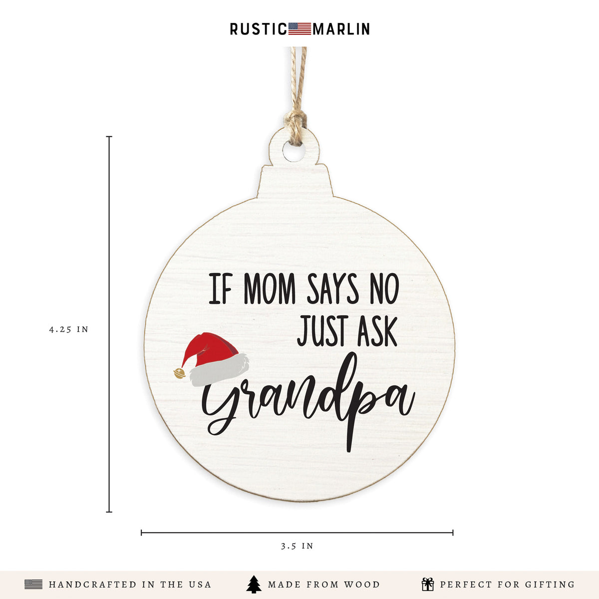 Just Ask Grandpa Ornament