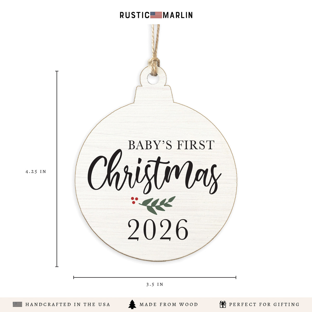 2026 Baby's First Christmas Ornament