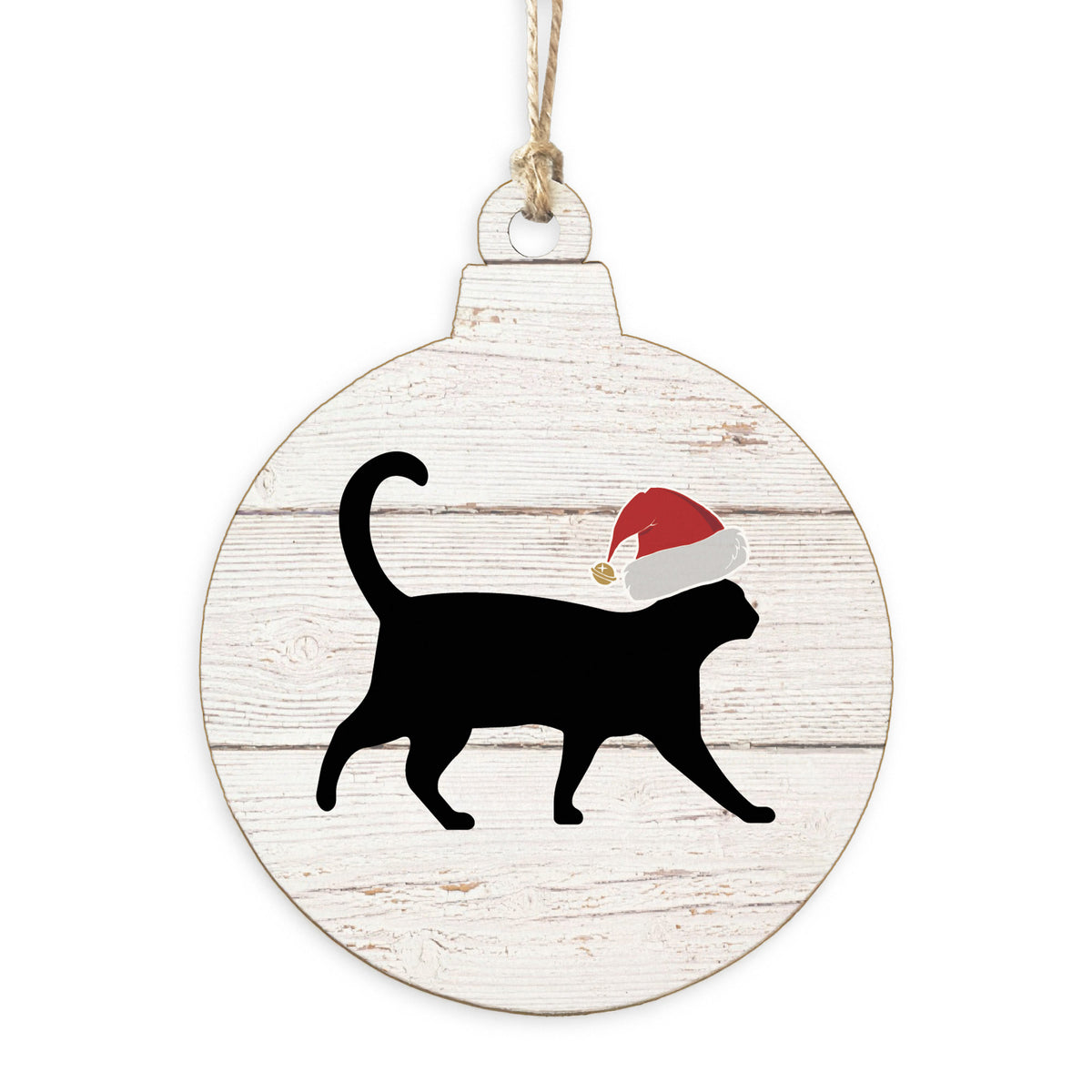 Santa Cat Ornament