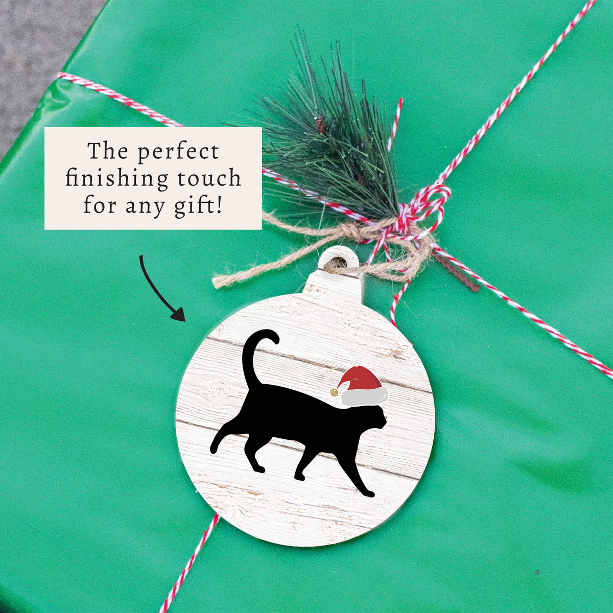 Santa Cat Ornament