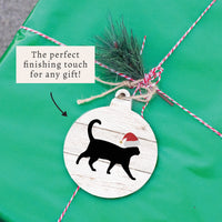 Santa Cat Ornament