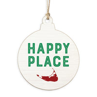 Nantucket Happy Place Ornament
