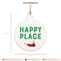 Nantucket Happy Place Ornament