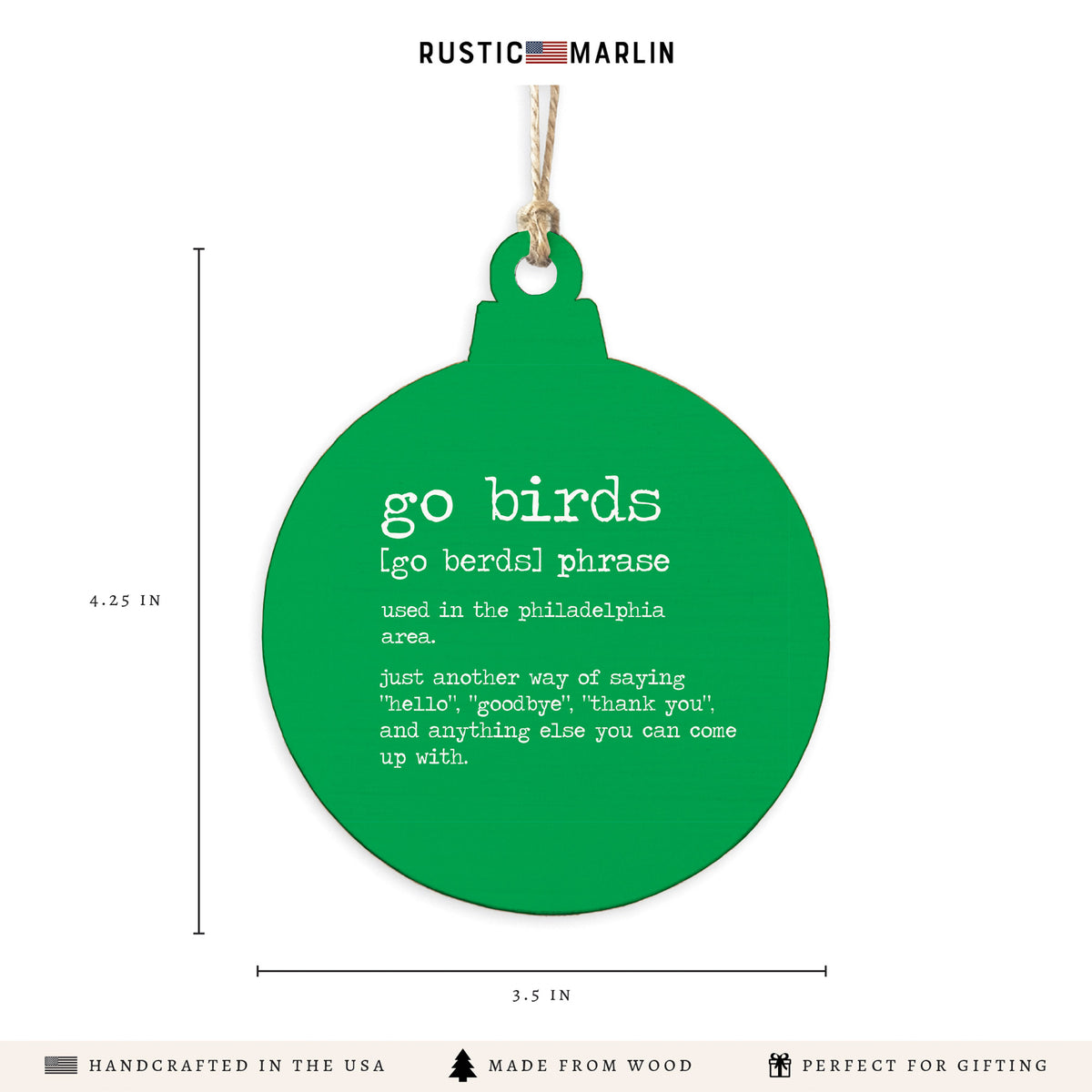 Philly Go Birds Ornament