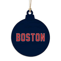 Boston Red and Blue Ornament