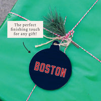 Boston Red and Blue Ornament