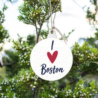 I Heart Personalized Bulb Ornament