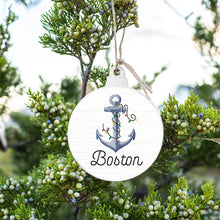 Load image into Gallery viewer, Personalized Anchor Lights Bulb Ornament
