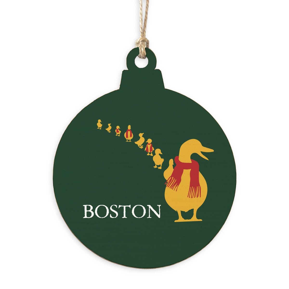 Boston Holiday Ducklings Ornament