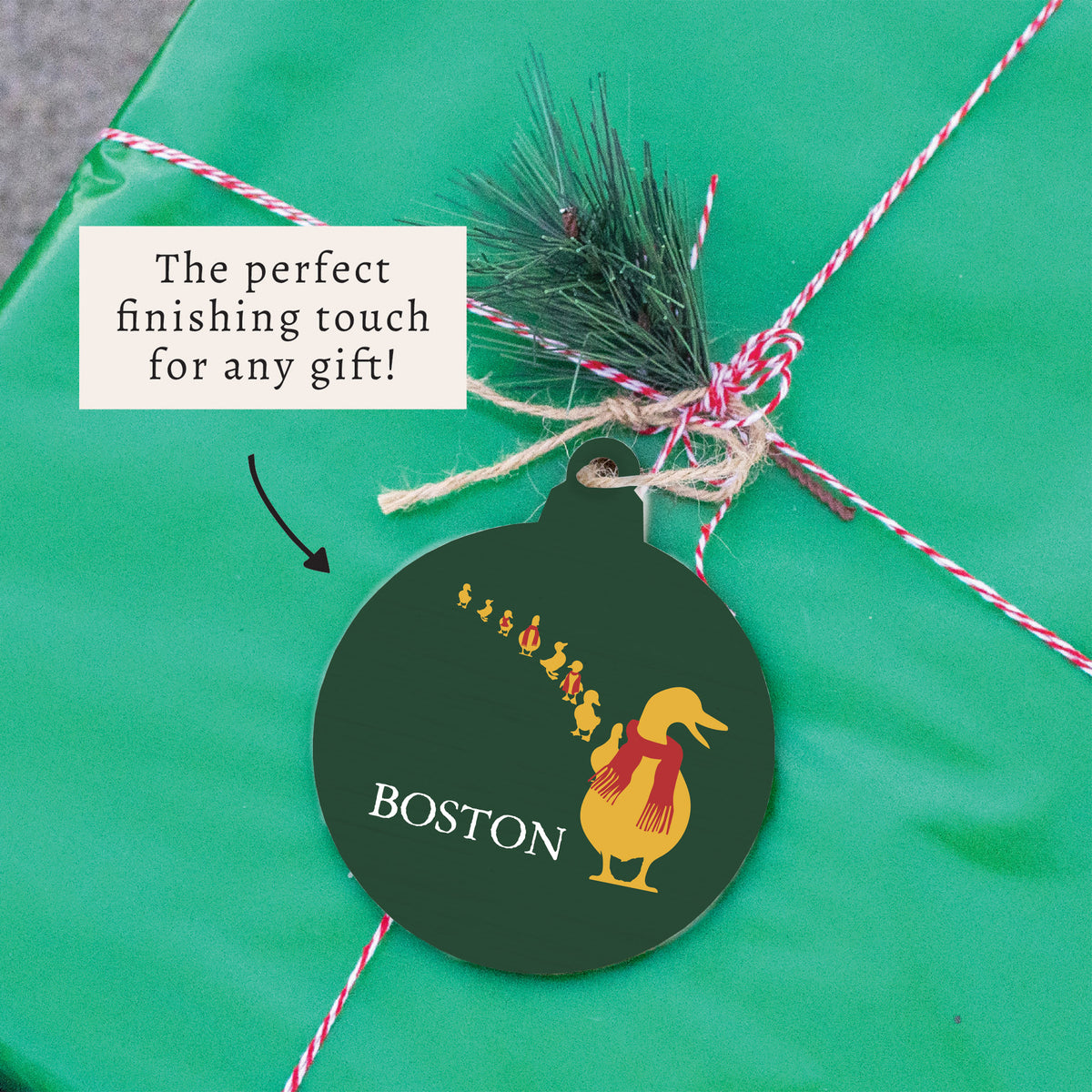 Boston Holiday Ducklings Ornament