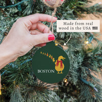 Boston Holiday Ducklings Ornament
