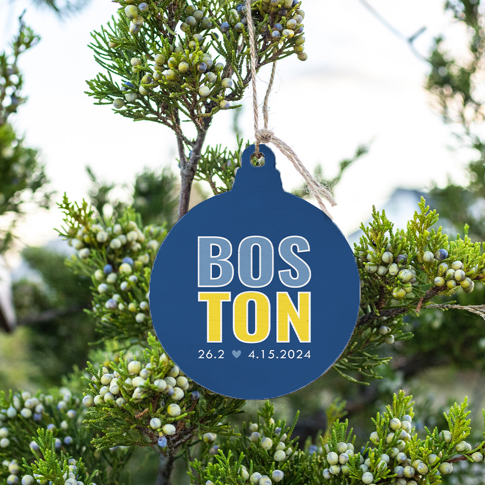 Boston 26.2 2024 Commemorative Bulb Ornament