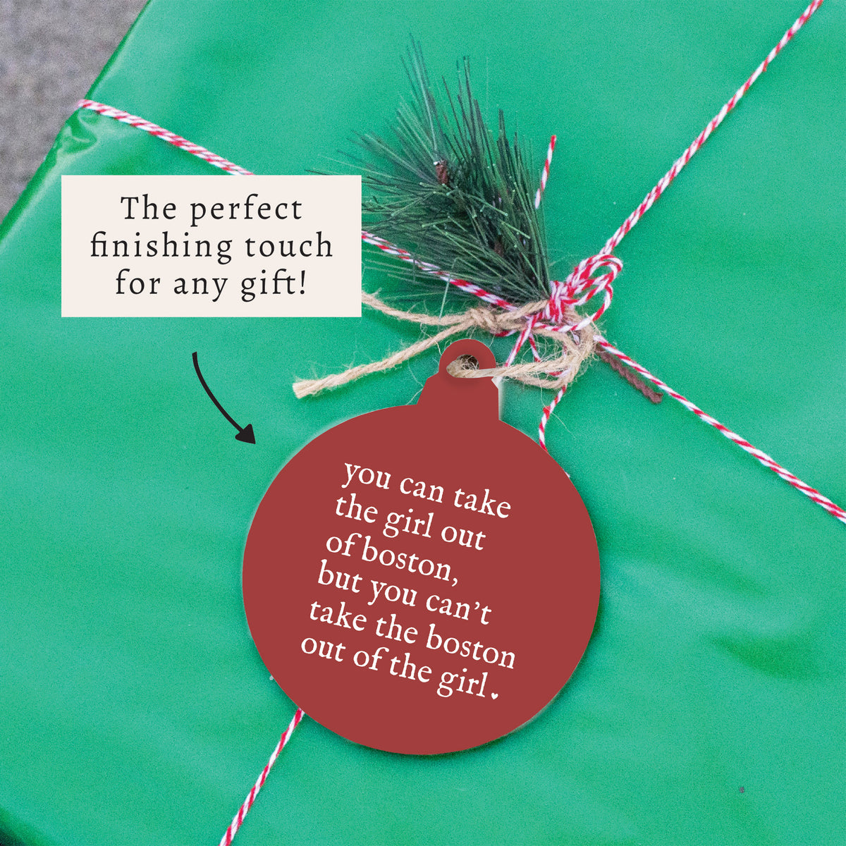 Can't Take The Girl Out Of Boston Ornament