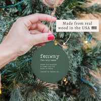 Fenway Definition Ornament