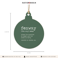Fenway Definition Ornament