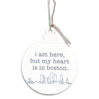 My Heart is in Boston Ornament