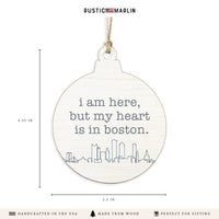 My Heart is in Boston Ornament