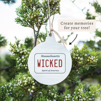 Wicked License Plate Ornament