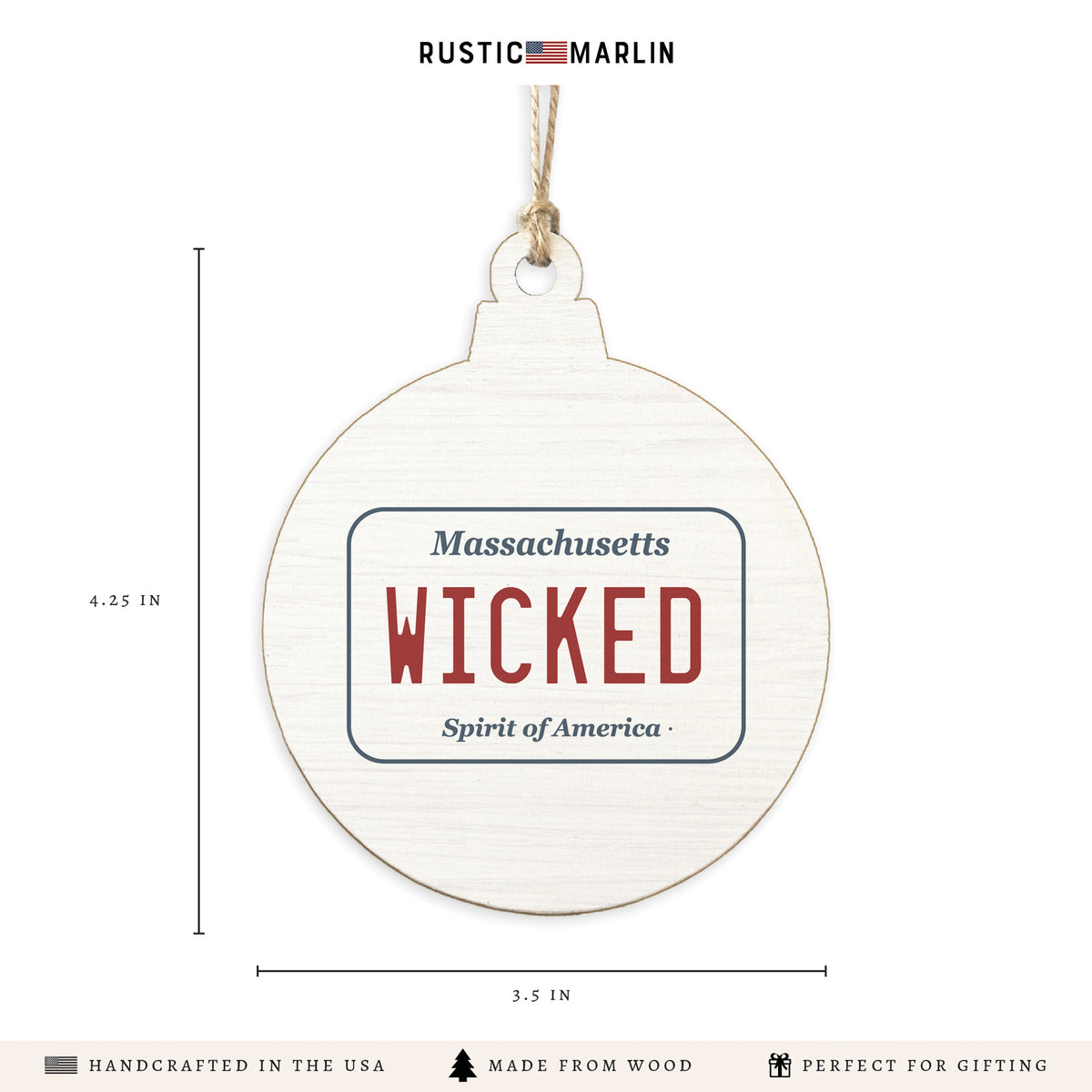 Wicked License Plate Ornament