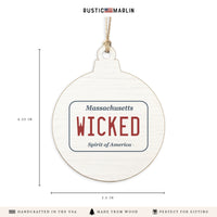 Wicked License Plate Ornament