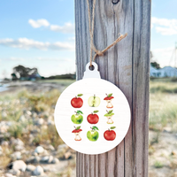 Vintage Apple Bulb Ornament