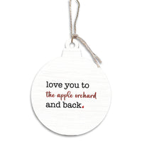 Love You To The Apple Orchard Bulb Ornament