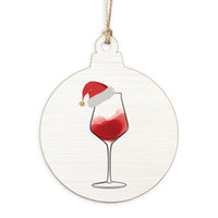 Santa Wine Ornament