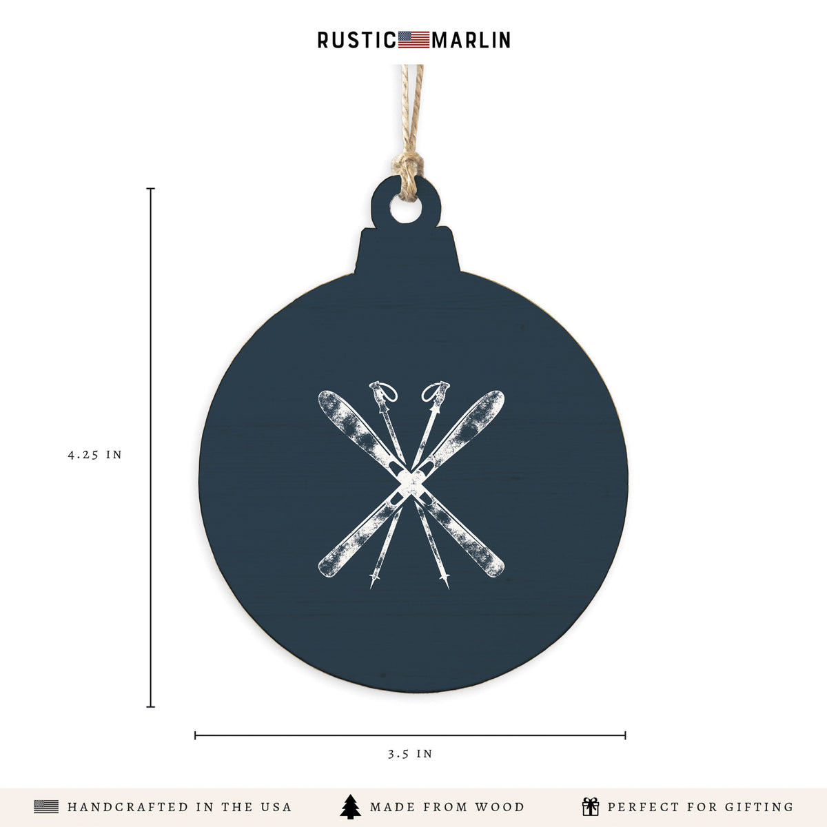 Skis Ornament