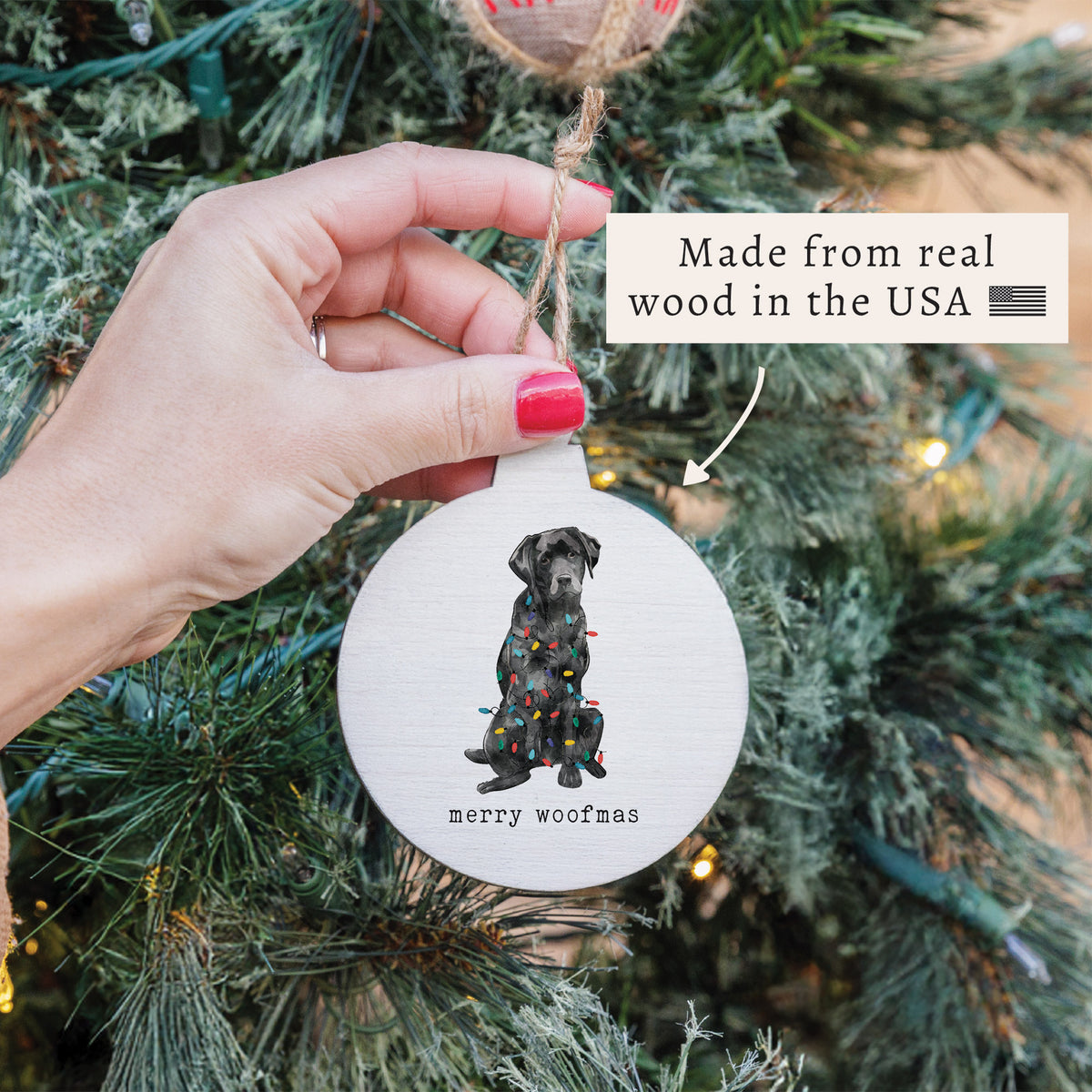 Merry Woofmas Dog Ornament