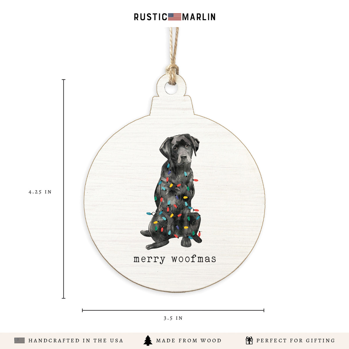 Merry Woofmas Dog Ornament