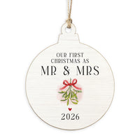 Christmas Mr And Mrs Ornament | First Christmas