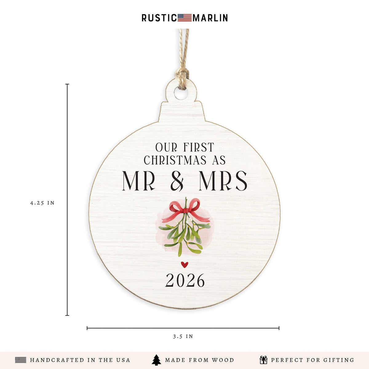Christmas Mr And Mrs Ornament | First Christmas