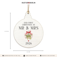 Christmas Mr And Mrs Ornament | First Christmas