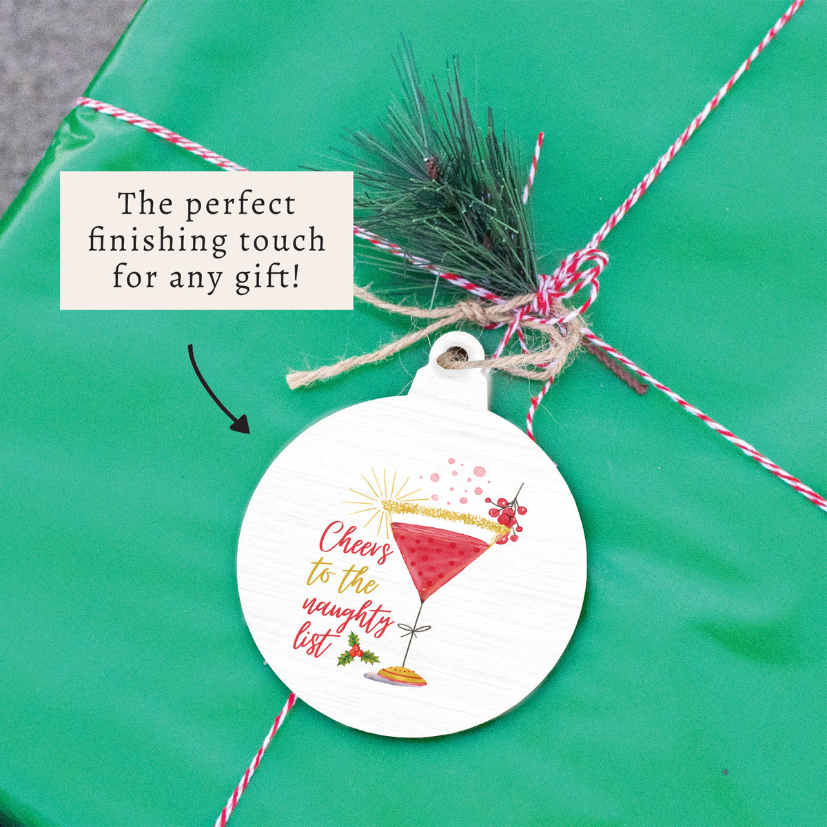 Cheers to the Naughty List Ornament