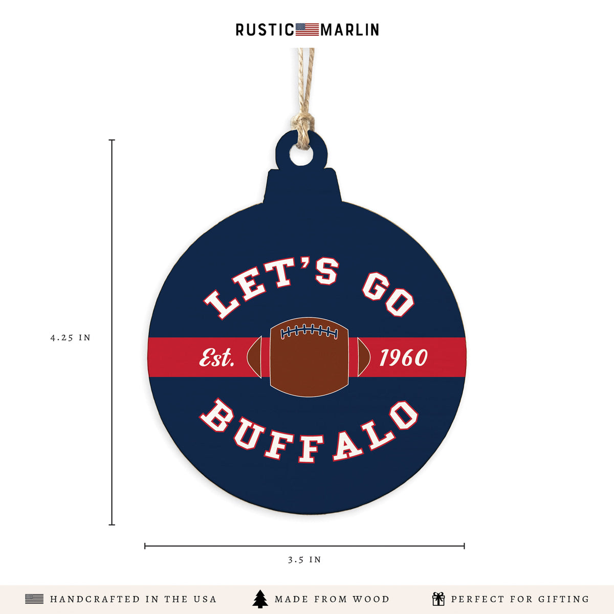 Let's Go Buffalo Ornament
