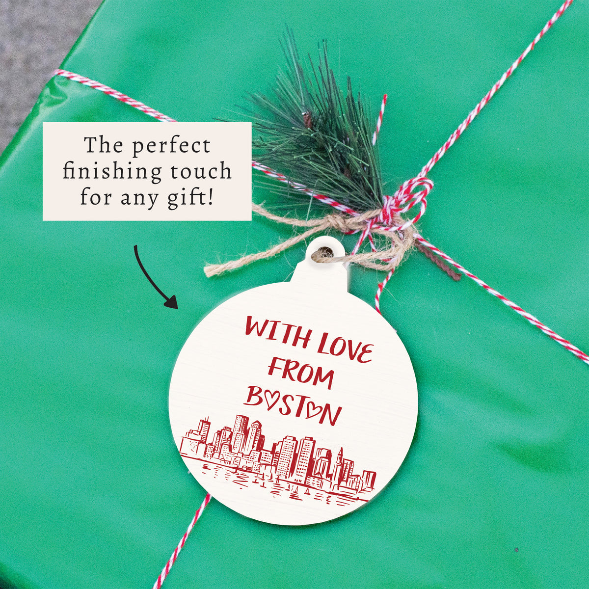 With Love from Boston Ornament