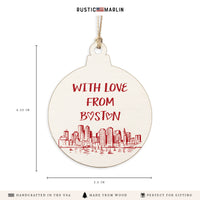 With Love from Boston Ornament