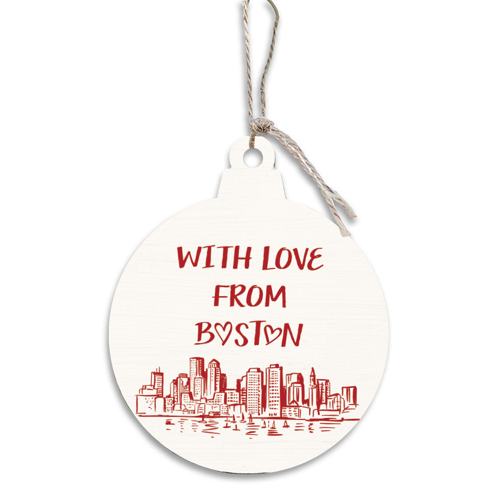 With Love from Boston Bulb Ornament