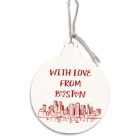 With Love from Boston Bulb Ornament