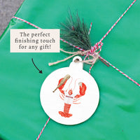 Boston Baseball Lobster Ornament