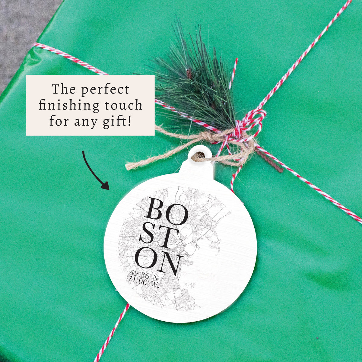 Boston City Grid Ornament