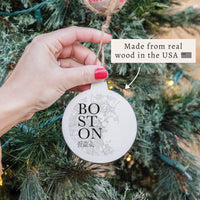 Boston City Grid Ornament