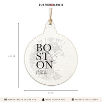 Boston City Grid Ornament
