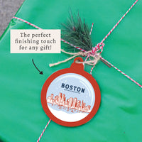 Boston Snow Ornament