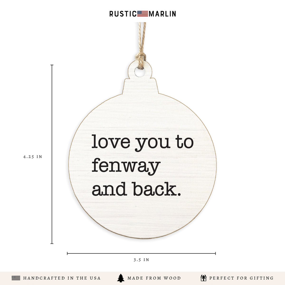 Love You To Personalized Ornament